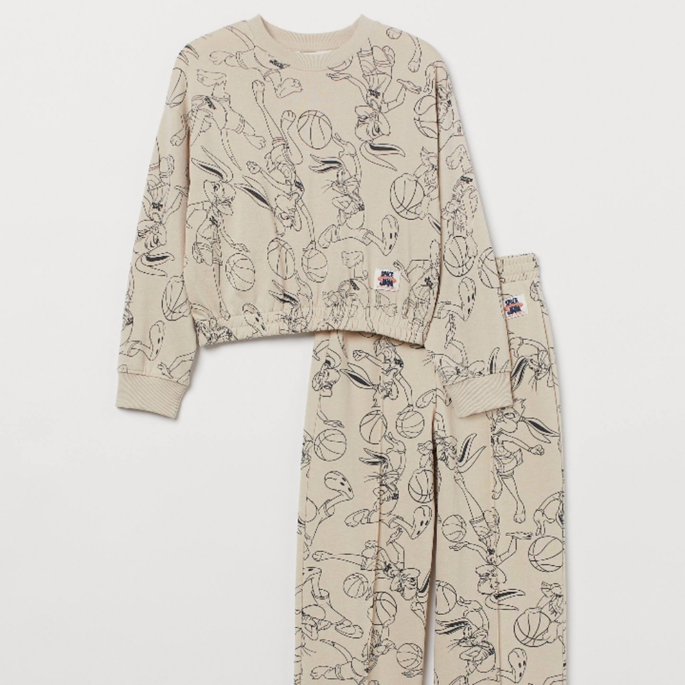 2 piece printed Space jam set